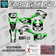 Euro gtx 150 costumized Laminated decals sticker