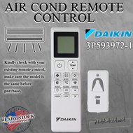 DAIKIN AIR CONDITIONER REMOTE CONTROL (3P593972-1E) SUITABLE FOR FTV-A SERIES AIRCOND