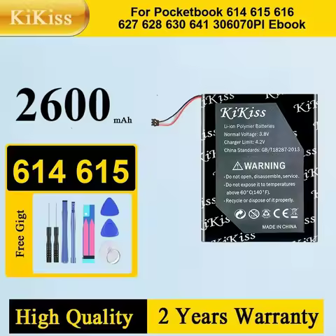 New 306070PL 2000mAh 4G-15 4K-19 E-ink-Reader Battery for PocketBook 614 615 616 624 626 626 Pl Digm