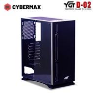 YGT ATX D02 PC Case MATX Gaming Case Tempered Glass Desktop Computer Case