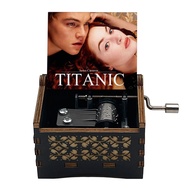 My Heart Eternal Music Box Titanic Titanic Music Box Couple Creative Birthday Gift Wooden Ornaments 