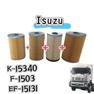 ISUZU DECA FXZ GXZ FYH 360HP K-15340 F-1503 EF-15131 Oil Filter(1-13240234-0+1-13240233-0 1-87810207