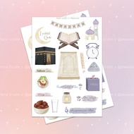 Ramadan Sticker Lailatul Qadr Kaaba Mosque Prayer Rug Opened Sahur Aesthetic Sticker Aesthetic Stick