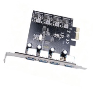 BT USB3 0 PCIE Expansion Card Adapter PCIE to 4 Port USB3 0 Controller PCIe