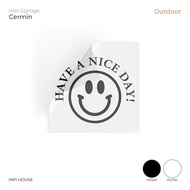 Oracal Mirror Decoration Cutting Sticker - HAVE A NICE DAY