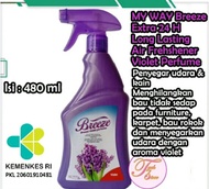 Murah Wae...!! BREEZE MY WAY Aroma Peach 480ml Pengharum Ruangan Pewangi Pakaian