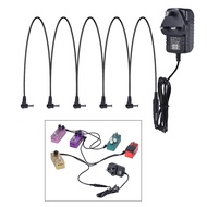 Guitar Effect pedal Power Supply Adapter 9V DC 1000mA 3 5 6 8 Way Daisy Chain Chord Cable line