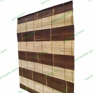 KUYYY Tirai bambu/kere bambu kirai kerai bambu wulung motif natural