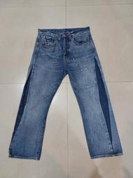 Levi's 501XX 44501大戰版 大E LVC 粉耳布邊 月桂冠扣 貓鬚 丹寧 牛仔褲