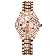 OLEVS 9943 Fashion Quartz Women Watch Gift Stainless Steel Watchband Round-dial Wristwatch