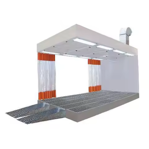High Quality Standard 7m* 4m*2.7m Car Preparation Paint Booth Car Prep Station Car Sanding Room