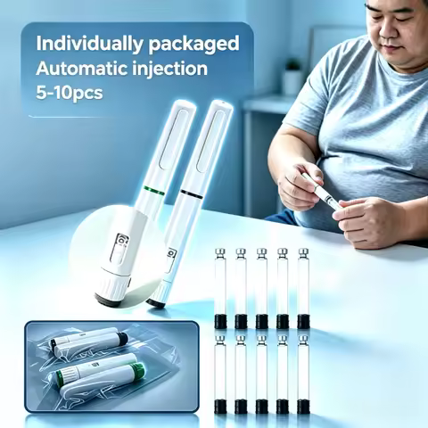 A disposable 60 IU automatic injection pen suitable for insulin, growth hormone, and peptide medicat