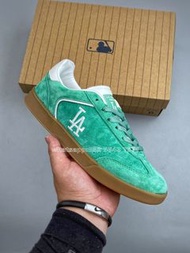 🎀順豐包郵 全新MLB PLAYBALL LA Dodgers 休閒鞋 波鞋 綠色 麂皮｜Color 绿色｜Size 36-45