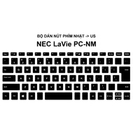 NEC LaVie PC-NM150, NM550 key button sticker set | Japan layout keyboard to international