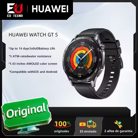 HUAWEI WATCH GT 5 46mm smartwatch, 1.43 inches AMOLED screen,14-day battery life,Women's Health,slee