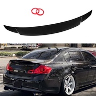 Glossy Black Car Rear Trunk Boot Lip Spoiler Wing Extension For Infiniti G35 G25 G37 Q40 4 Door Seda