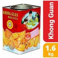 MERAH Khong guan Assorted Red Canned Biscuits/KhongGuan Bread 1600gr 1600gram/Khong guan Biscuits 1.6kg 1.6 kg