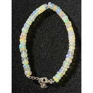 #B895-4 100% Natural High Quality Multicolored Opal Bracelet 5.4mm
