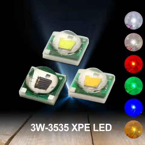 1-10pcs High Power LED 3535 chip 3W SMD Cold Warm White Royal Blue Red Green IR UV 365 385 395 410 4