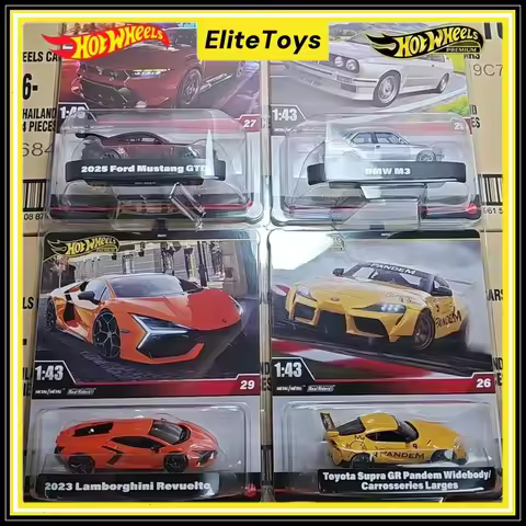 Hot Wheels Premium 2025 Diecast Cars Bmw M3 Toyota Ford GTD Lamborghini Collectible 1:43 Scale Dieca