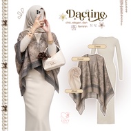 One Set TrendyWanita (Outer Arwen, Long Dress, Biscuit Hijab) 3-in-1 Wedding Outfit Set - LW119