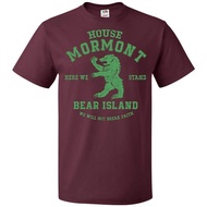 House Mormont Hear We Stand Bear Island Game Of Thrones T-Shirt For Mens Fans Up To 5 Cotton