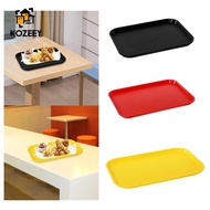 KOZEEY Rectangular Cafeteria Tray, Serving Tray, Non-Slip Fast Food Tray, Coffee Table Trays, Dresse