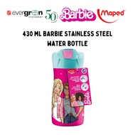 [SG] Maped Barbie 430ml Stainless Steel Water Bottle [Evergreen Stationery]