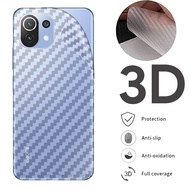 【1/3/5 Piece】 Carbon Fiber Sticker Back Film Xiaomi Mi 13T 13 12T 11T 10T 11 Lite 10 Ultra 9T 5G 4G