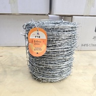 ลวดหนาม ชุบกัลวาไนซ์ (เบอร์14 / 16 / 17 / 18)  ลวดหนาม 200 เมตร / 100เมตร ลวดหนามทำรั้ว เหล็กล้อมรั้