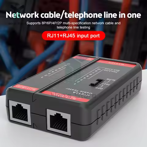 Wire Tracker Telephone Line Test Meter HT812A UTP LAN Cable Finder RJ11 RJ45 LAN Tester Master And R