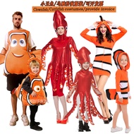 Clownfish Cosplay Costume Cartoon Costume Squid cos Costume Octopus Stage Costume Halloween Marine L