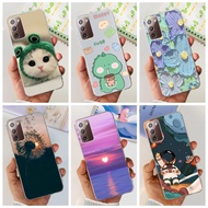 For Samsung Galaxy Note 20 Ultra Note20 20 Ultra 5G 4G Cute Cat Dinosaur Printing Soft Silicone TPU Case