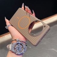 For One Plus 13 Casing Corrugated Pattern Magnetic Hard Plastic Phone Case For One Plus 12R 12 Wirel