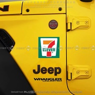 C. Reflective Car Sticker 711 Convenience Store Supermarket Brand Logo Helmet Body Glass Decoration 