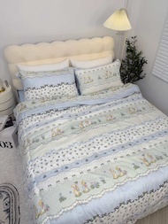 ผ้าปูที่นอนครบเซ็ท เกรด soft premium พร้อมผ้านวม 7ฟุต ลายน่ารัก