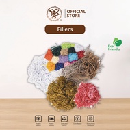 PACKEVERYTHING Fillers | Tissue Fillers | Crinkle Shredded Paper | Raffia Shredded Grass | Colourful