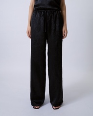 AIMER - Drawstring Satin Trousers กางเกงผ้าซาติน เอวผูกเชือก
