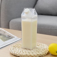 1000ml Transparent Milk Bottle Portable Plastic Bottle Outdoor Drinking Bottle Large Capacity Juice  Milk Cup