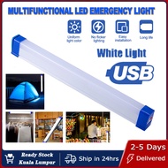 【Malaysia In Stock 】Witkey LED Emergency Light USB Rechargeable Lights DC5V 30W/60W/80W Tube LED Bulb Portable Camping Lamp Super Bright Market Lights