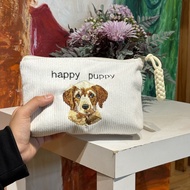 Beg Cantik Embossed Lampin Tas Kosmetik Besar OO8L Embossed Makeup Bag Kapasiti Besar, Reka Bentuk U