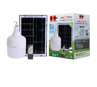 Davinci-Home HI-TEK หลอดไฟ LED โซลาร์เซลล์ 120W หรี่แสงได้ พร้อมรีโมท แสงขาว สินค้าส่งจากไทย