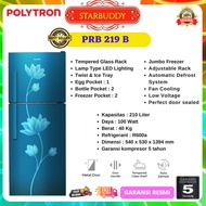 KULKAS 2 PINTU POLYTRON PRB-219 MOTIF BUNGA - JADETABEK