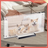 [Lovoski2] Dollar Bill Frame Holder Acrylic Display with Base for Concert Tickets Collection Photos 