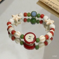 Jingdezhen Ceramic Bracelet Cute Apple Student Handmade Girlfriends Love High-Value Jewelry Versatil