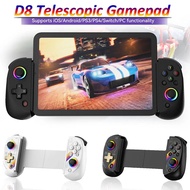 【Must-Have Gadgets】 BSP D8 RGB Controller Wireless Handle For Switch Game Bluetooth Stretching Joyst