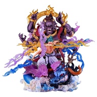 Boxed GK figure Ashura Zoro with ghost energy Nine-Sword Style large sculpture, large scene, 35cm ta