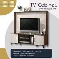 TV CABINET + FEATURE WALL MODERN/ TV CONSOLE/ TV RACK/TV STAND/ HALL CABINET/MEDIA STORAGE CABINET