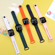 Button Earth Sports Watch Y1LED Watch Simple Square Trendy Student Couple Watch