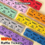 MAINAUSHUI6K 100Pcs Celebration Event Tickets, Single Paper Labels Bulk Lottery Raffle Tickets, Drin